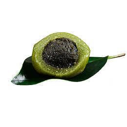 节日食物树叶青团