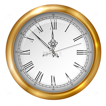 圆形卡通时钟png绿色手绘圆弧时间元素epspng卡通闹钟png时间时钟png