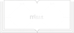 斜线边框水墨