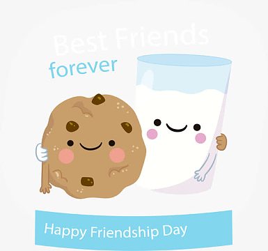 巧克力饼干配牛奶