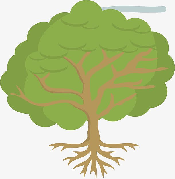 茂密绿色植物树木生长元素