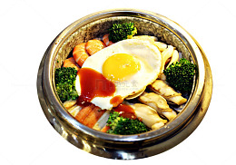美味韩式海鲜拌饭
