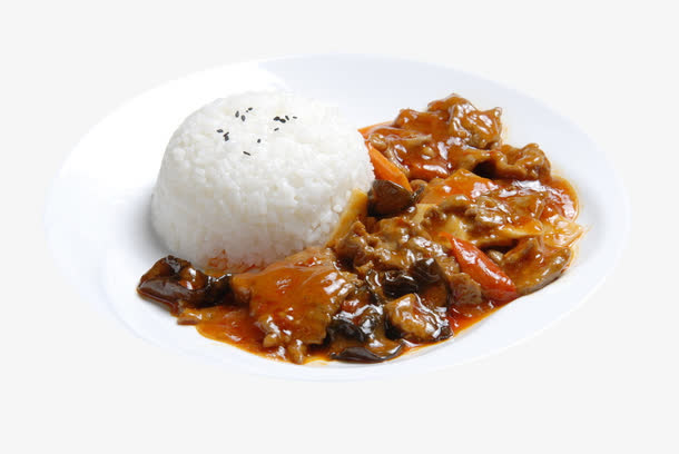红烧美味酱汁香菇牛肉饭