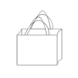 购物袋简笔画