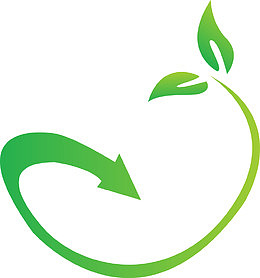 创意绿色叶子素材图