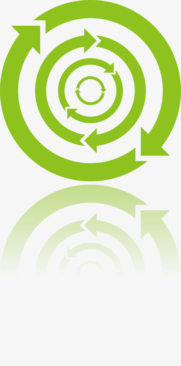 绿色圆形箭头循环