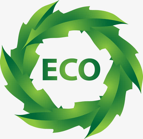 绿色环保叶子图标素材图