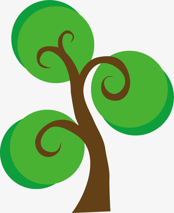 绿色植物树木矢量素材