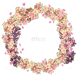 边框设计花环