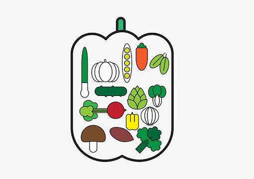 手绘简笔画蔬菜合集