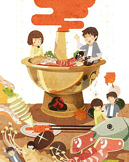 美食插画