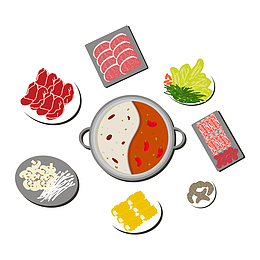 火锅食材免抠图下载