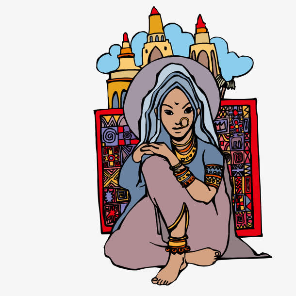 戴鼻环的泰国少女