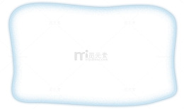 创意合成手绘蓝色的气泡形状