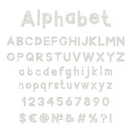粉笔数字字母