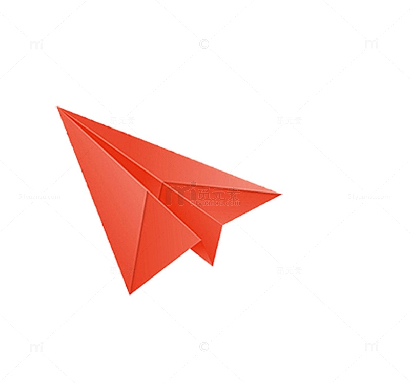 红色的纸飞机图片