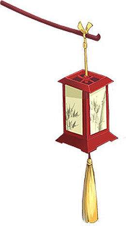 红色方形手提灯笼