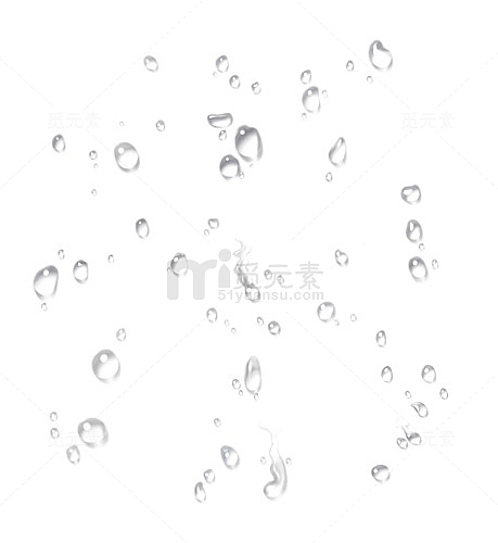 水滴透明水滴特效水滴