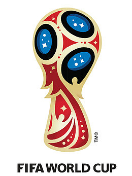 插画手绘足球世界杯奖杯