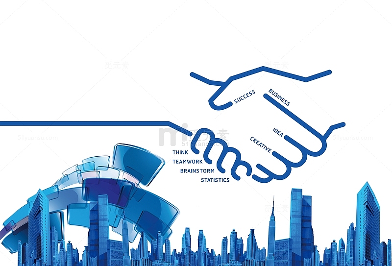 商务合作插图两人握手