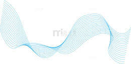 漂亮矢量卡通波浪线