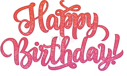 粉红色生日快乐艺术字