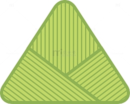 卡通线条粽子装饰插画