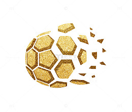 2018世界杯主题足球插画