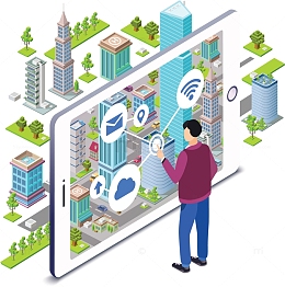 电脑互联网操作智慧城市