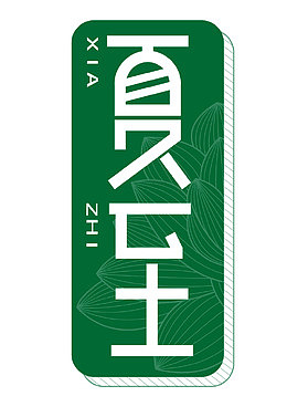 夏至时尚图标矢量图