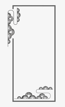 矢量中国风古典边框素材