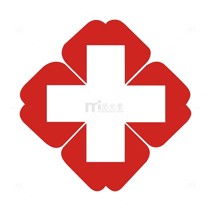 红色十字医疗logo标志