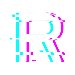 抖音风格英文字母R