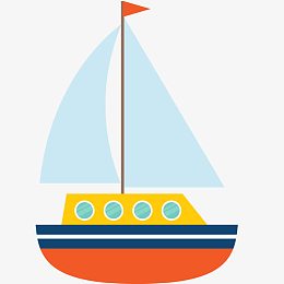pngpng帆船图案手绘插画pngpng卡通儿童乐园aipngpng可爱复古海盗鹦鹉