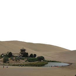 大西北鸣沙山