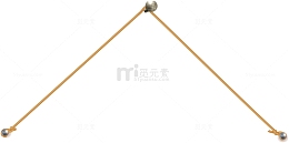 卡通挂绳黄色装饰