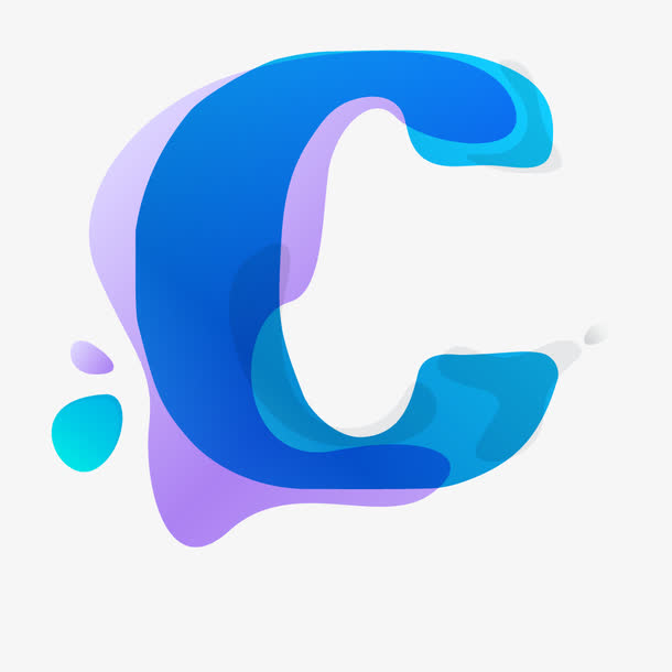 关键词 : 英文字母c,蓝色渐变,蓝色叠印,彩色叠加,英文字母大写c,创意