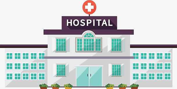 卡通医疗医院大楼