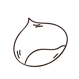 简笔画栗子