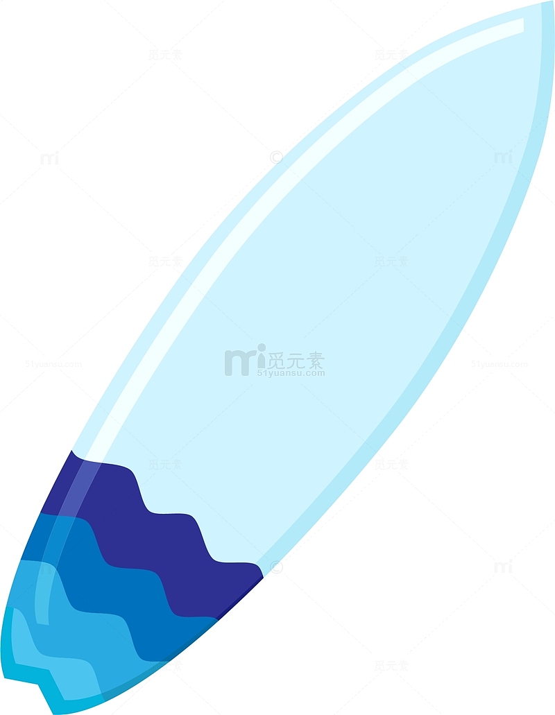 世界海洋日蓝色冲浪板