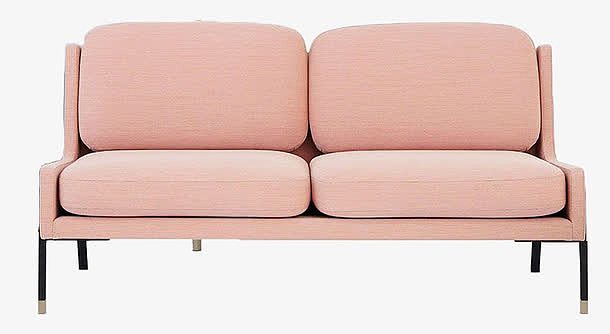 家居家具粉色双人沙发