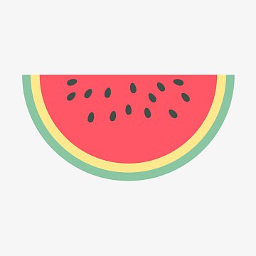 手绘西瓜卡通西瓜