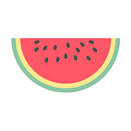 手绘西瓜卡通西瓜
