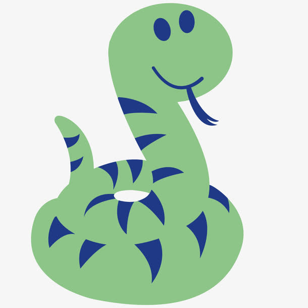 蛇绿色矢量素材