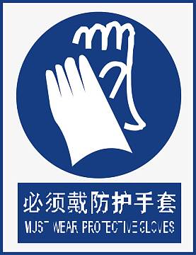 佩戴防护手套