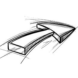 手绘商务创意设计墨迹箭头矢量素