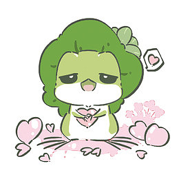 矢量爱心和旅行青蛙