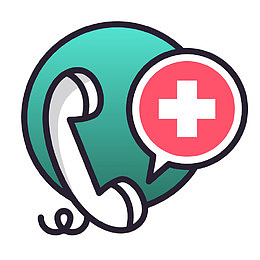 手机APP医疗软件急救电话图标