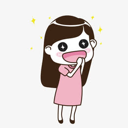 卡通走路上班的女孩素材