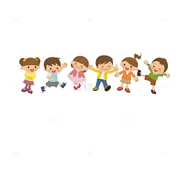 卡通招生幼儿园宣传单png